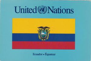 United Nationa, Flag, Ecuador, 1950-1970s