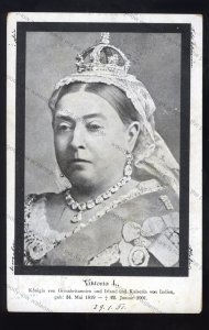 ROY020 - Queen Victoria - In memory of our late Queen 1819 -1901 - postcard