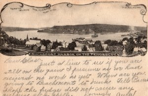 17012 Bucksport Harbor, Penobscot River, Maine, RPO Cancel 1909