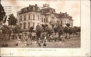 VALLEJO CALIFORNIA CA IOGT Orphans Home ORPHANAGE Antique Postcard