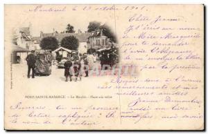 Pont-Sainte-Maxence Old Postcard to the Square paintings march