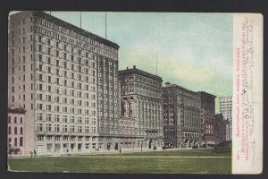 Illinois CHICAGO Auditorium and Annex, Michigan Ave. View pm1908 - DB