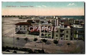 CPA Egypt Egypte Port Said Panoramic View