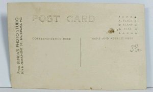 RPPC Baltimore Md Handsome Young Man at Brenda's Studio c1907 Postcard M14