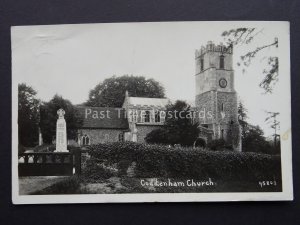 Suffolk CODDENHAM Church c1920's Old RP Postcard