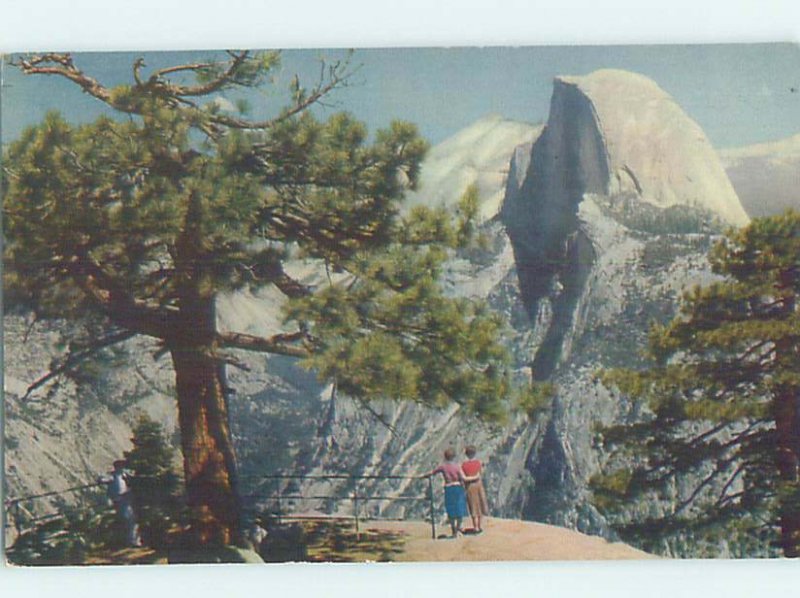 1940 HALF DOME Yosemite Park - Near Stockton & Modesto California CA AD6334