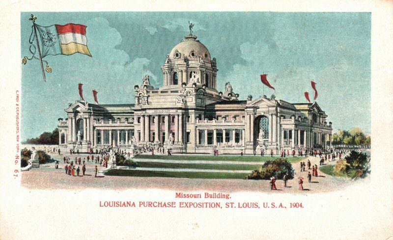 Vintage Postcard 1900s Missouri Building Louisiana Purchase Exposition St. Louis