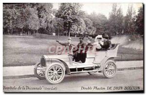 Postcard Old Double Phaeton Automotive Dion Bouton