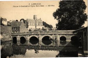 CPA LAMBALLE - Vue sur la Gouéssant et l'Église Notre Dame (230360)