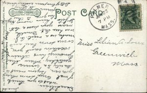 Palmer MA B&A RR Train Station Depot c1910 Used Postcard