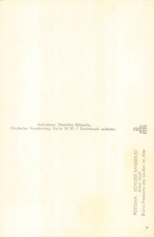 L065 Germany Potsdam Sansoucci Castle Anton Graff postcard