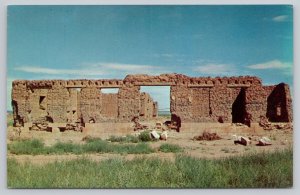 Postcard Las Vegas New Mexico NM Fort Union Ruins Hospital 1950s View