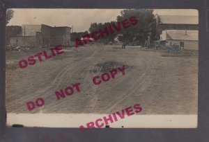 Sun River MONTANA RPPC 1912 MAIN STREET Stores nr Great Falls Ft. Shaw Simms MT