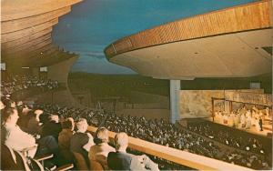 c1960 Postcard Santa Fe Opera House at Evening, Santa Fe NM, Mme. Butterfly?