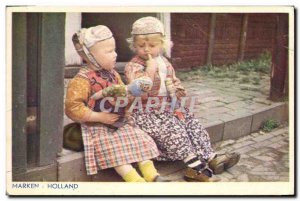 Old Postcard Fantasy Children Doll Marken Holland