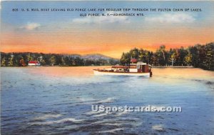 US Mail Boat, Old Forge Lake - New York