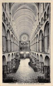 BG25572 tournay interieur de la cathedrale vers les irgue organ belgium