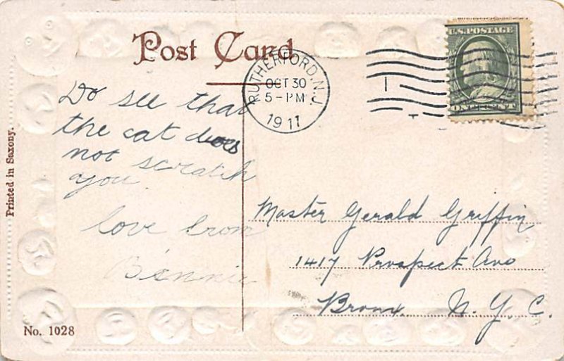 Flying Witch Halloween 1911 