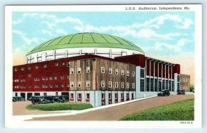 INDEPENDENCE, Missouri MO ~ L.D.S. AUDITORIUM c1930s Latter Day Saints Postcard