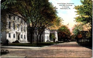 USA Girard College Dormitories With Office Buildings Philadelphia Postcard 09.74