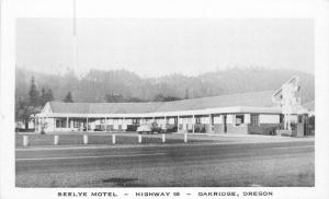 Oakridge Oregon 1950s Seelye Motel roadside Postcard National Press 13204