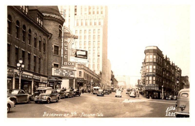 Washington Tacoma ,  Broadway at 9th ,  Kress ice Cream, Brown´s Cigars, RPC