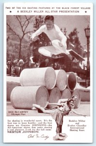 Ice Skating Nestor Johnson Chicago Worlds Fair Postcard