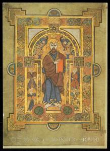 Book of Kells, Portrait of Christ, fol.32v