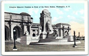M-45790 Columbus Memorial Fountain in Front of the Union Station Washington D C