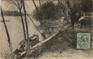 CPA POISSY Bord de la Seine (806449)