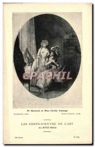 Old Postcard Fantasy heads & # & # 39oeuvre of the 18th 39art Mrs Merteuil an...