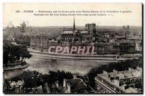 Paris 4 - The Panorama on the Seine taken to Notre Dame and the Pantheon left...