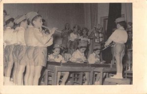 Cairo Egypt Children's Band Real Photo Vintage Postcard AA49482