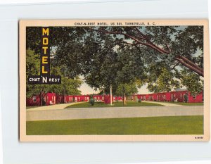 Postcard Chat-N-Rest Motel, Turbeville, South Carolina