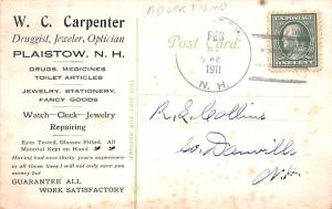 WC Carpenter Druggist, Jeweler, Optician Advertising 1911 