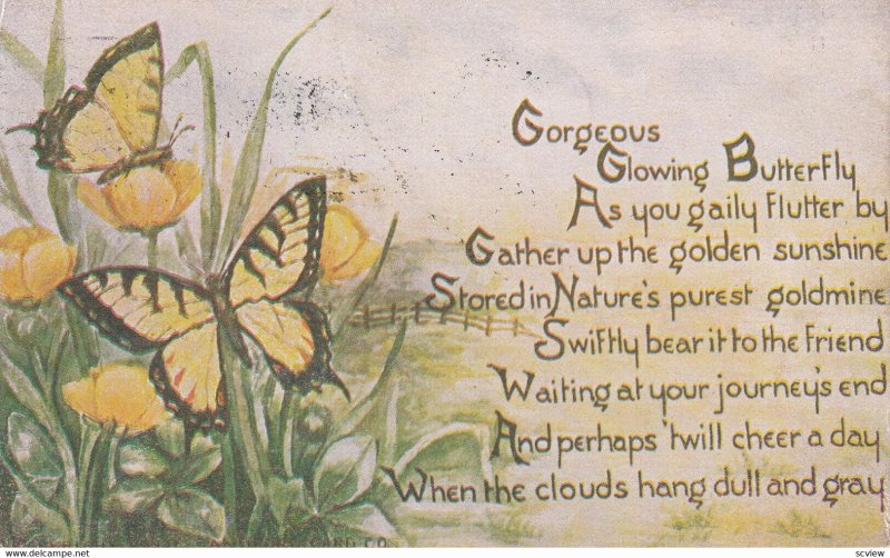PU-1910; BUTTERFLIES, Poem