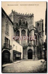 Old Postcard Narbonne Entrance to the Cathedral St Just