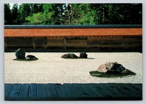 Rock Garden of Ryoan-Ji KYOTO Japan 4x6 Vintage Postcard 0342