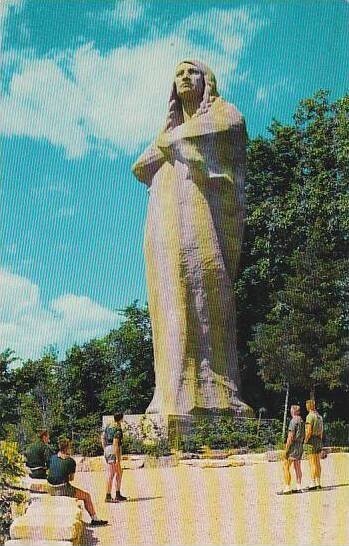 Illinois Oregon Black Hawk Statue At Eagles Nest Bluff In Lowden State Park