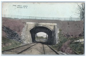 1908 Railway Bridge The New Arch Dover New Hampshire NH  Antique Postcard