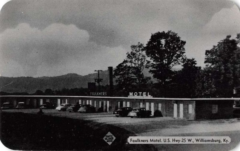 Williamsburg Kentucky Faulkners Motel Vintage Postcard AA39806