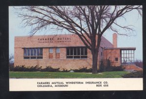 COLUMBIA MISSOURI FARMERS MUTUAL WINDSTORM INSURANCE COMPANY POSTCARD