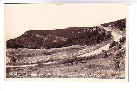 Real Photo Highway Near Mountain View Cabins Perce Quebec,