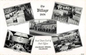 Colorado Springs Colorado Village Inn Multiview Antique Postcard K89884