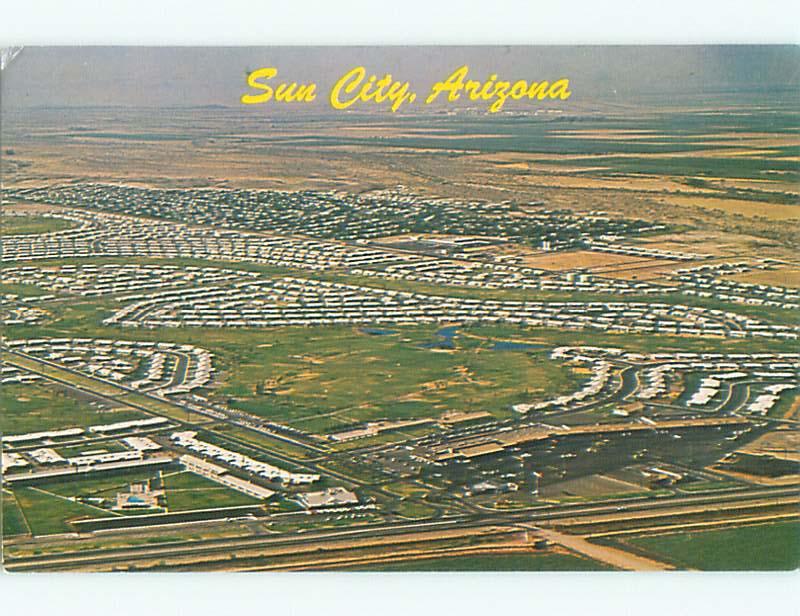 Pre-1980 AERIAL VIEW OF TOWN Sun City Arizona AZ n3212