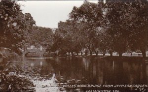 England Leamington Willes Road Bridge From Jephson Gardens Real Photo