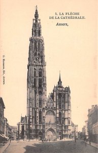 La Fleche De La Cathedrale Belgium Postcard