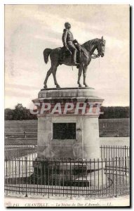 Old Postcard Chantilly The statue of the Duke of Aumale