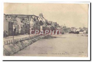 Treport Old Postcard View from the road d & # 39Eu