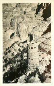 Arizona Grand Canyon Watchtower 1940s DV1046 RPPC Photo Postcard 21-4234